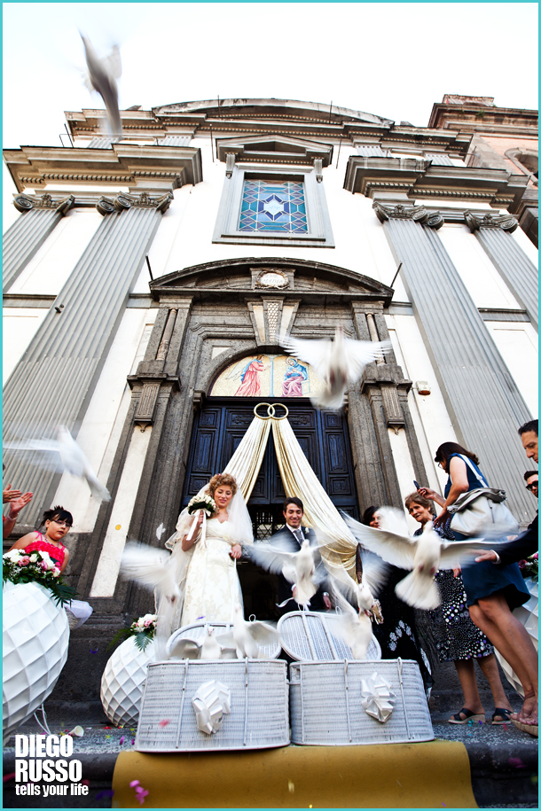 Volo Delle Colombe Bianche Al Matrimonio