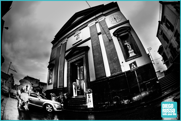 Foto Bianco E Nero - Arrivo Chiesa Sposa