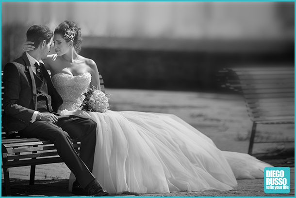 Foto Sposi - Foto Nozze - Foto Wedding - Foto Sposi In Bianco E Nero - Foto Bouquet - Foto Chignon Sposa