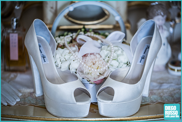 foto accessori sposa - foto scarpe e bouquet sposa - foto dettagli sposa