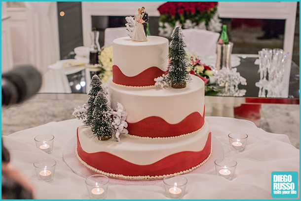 foto torta nuziale - foto torta nuziale natalizia - foto torta matrimonio natalizia