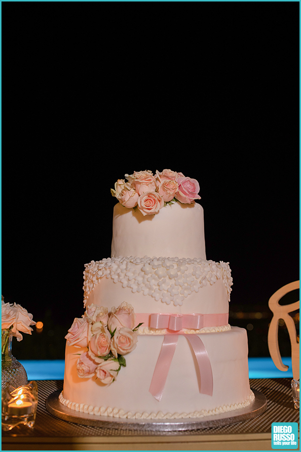 foto wedding cake con rose - foto wedding cake - foto torta nuziale