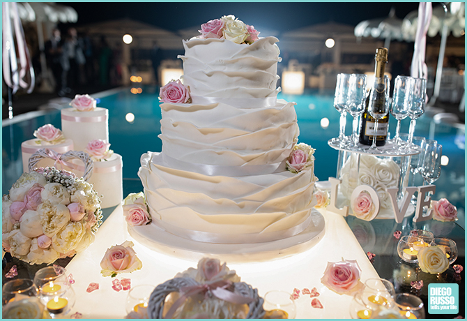foto torta elegante per matrimonio - foto torta da matrimonio - foto torta per matrimonio con rose
