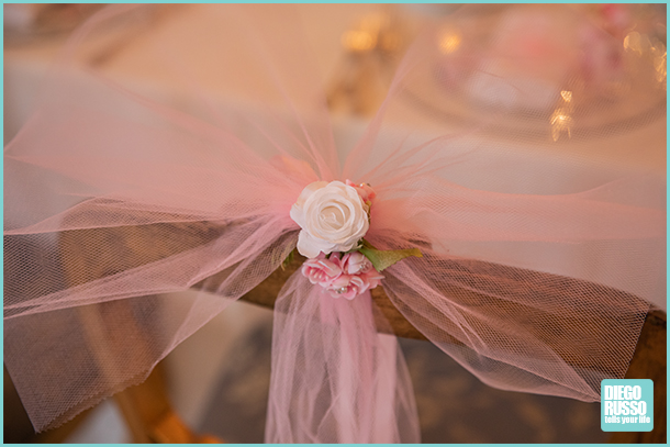 foto dettagli rosa per cerimonia - foto tema rosa per cerimonia - foto fiocco rosa per cerimonia